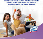 Lysol Disinfectant Spray, Sanitizing and Antibacterial Spray, For Disinfecting and Deodorizing, Lavender & Cotton Blossom Scent, 19 Oz (Pack of 2)
