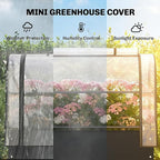 Outsunny Raised Garden Bed with Flip-Up Greenhouse Cover, Metal Elevated Garden Bed with Legs and Drainage Hole, Outdoor Raised Planter Box for Vegetables Herbs Flowers, 39.4" x 19.3" x 53.5", Black