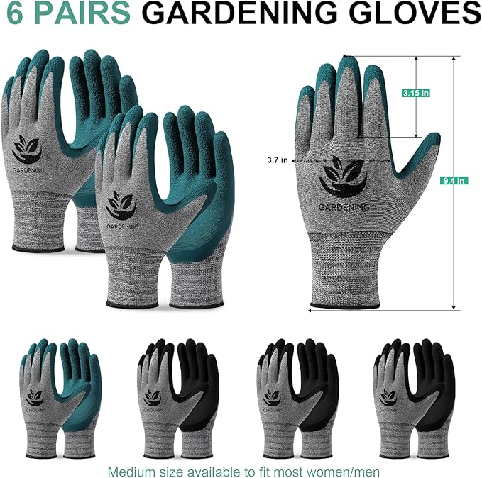 Trifabricy Gardening Gloves for Women, Breathable leather Garden Gloves with Grip, Thorn-Proof Puncture-Resistant Work Gloves