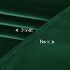 NICETOWN Emerald Green Velvet Curtains 96 inches Long (2 Panels, 52-inch Wide), Home Decoration Thermal Insulated Drapes for Forest Theme Kids Bedroom