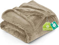 Utopia Bedding Fleece Blanket Queen Size Camel (90x90 Inches) Ultra Soft Warm Lightweight Microfiber Breathable Anti-Static Cozy Winter Bed Blanket, All-Season Home Decor Gift for Men & Women