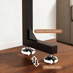 GRLEAF 35" Adjustable Height Narrow Console Table with Power Outlets, Long Sofa Table with Charging Station Behind Couch Table Skinny Entryway Table for Living Room, Hallway and Office – Black