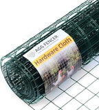 24in x 100ft Green Hardware Cloth 2x3 inch 16Ga PVC Coated Wire Mesh Vinyl Coated Fence, Welded Metal Chicken Wire Fencing Roll, Garden Plant Fencing, for Chicken Coop and Home Improvement