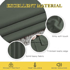 NICETOWN Living Room Curtains 95 inch Long - Sound Reducing Grommet Thermal Insulated Blackout Solid Drapes for Villa/Hall, Dark Mallard, 2 Panels, W52 x L95