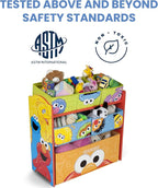 Sesame Street 6 Bin Design and Store Toy Organizer by Delta Children