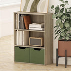 Furinno PASIR Book Shelf, 3-Tier Bookshelf, Storage Shelves Bookcase, 9.7 x 23.7 x 31.5, for Living Room, Bedroom, Home Office, Sonoma Oak