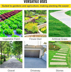 VEVOR Weed Barrier Fabric, Heavy Duty 4x100FT 5.8oz Woven Landscape Fabric, Garden Fabric Weed Barrier, Weed Control Fabric Ground Cover, Geotextile Fabric for Landscaping, Weed Block Gardening Mat