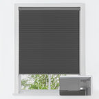 LazBlinds No Tools No Drill Cordless Cellular Shades, Blackout Light Blocking Honeycomb Shades for Home, Thermal Insulation Blinds for Windows, 25" W x 48" H, Black