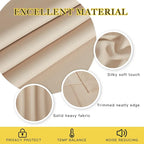 NICETOWN 72 inch Bedroom Curtain, Thermal Insulated Grommet Window Treatments Room Darkening Sound Reducing for Kids Room/Home Office, Biscotti Beige, 1 Panel, W46 x L72