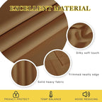 NICETOWN Gold Brown Curtain 84 inch Long - Grommet Blackout Thermal Insulated Room Darkening Sound Reducing Window Drapes for Living Room/Bedroom, 1 Panel, W52 x L84