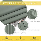 NICETOWN Blackout Sage Green Curtain for Classroom, Thermal Insulated Grommet Room Darkening Window Treatment Sound Reducing for Bedroom/Home Office, 1 Panel, W46 x L63