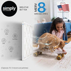 Simply 17x20x1 Air Filter, Merv 8, 6 Pack, For Home AC Furnace & HVAC (Actual Size: 16.75"x19.75"x0.75") DUST, Pet, & Allergy Control