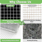 HITTITE Hardware Cloth 1/2 inch 36in x 100 ft, Hot-dip Galvanized After Welding Chicken Wire Mesh, 19 Gauge Welded Chicken Wire Fencing for Chicken Coop and Home Improvement Projects