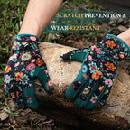 Trifabricy Gardening Gloves for Women, Breathable leather Garden Gloves with Grip, Thorn-Proof Puncture-Resistant Work Gloves