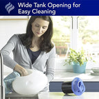 Vicks Warm Steam Vaporizer & Humidifier 1.5 Gallon Tank for Small and Medium Rooms, Night Light, Works with VapoPads and VapoSteam