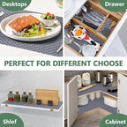 Shelf Liners, Non-Adhesive Drawer Liner, Waterproof & Oil-Proof Kitchen Cabinet Cupboard Liner Plastic EVA Material BPA Free Fridge Liner Mats Paper Protector for Shelves (Grey/24in x 240in)