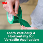 3M Multi-Use Colored Duct Tape, Green with Strong Adhesive and Water-Resistant Backing, Multi-Surface Duct Tape for Indoor and Outdoor Use, 1.88 Inches x 20 Yards, 1 Roll (3920-GR) (Pack of 2)