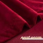 NICETOWN Christmas Red Velvet Curtains and Drapes, Extra Long Elegant Wall Backdrop Drapes for Holiday Season Home Decoration (Set of 2, Rod Pocket Design, 72 inches Long)