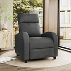 Homall Recliner Chair, Recliner Sofa for Adults, Recliners Home Theater Seating with Lumbar Support, Reclining Sofa Chair for Living Room (Fabric, Dark Grey)