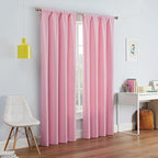 ECLIPSE Kendall Modern Blackout Thermal Rod Pocket Window Curtain for Bedroom or Living Room (1 Panel), 42" x 63", Bouquet