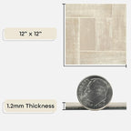 Nexus Self Adhesive 12-Inch Vinyl Floor Tiles, 20 Tiles - 12" x 12", Saddlewood Pattern - Peel & Stick, DIY Flooring for Kitchen, Dining Room, Bedrooms & Bathrooms by Achim Home Decor