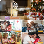 Candle Warmer Lamp with 3 Bulbs, Adjustable Height Dimmable Candle Warmer with Timer, Compatible with Large Jar Candles, Candle Lamp with Charming Gift Box Ribbon for Her/Him
