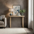 Plank+Beam Solid Wood Console Table, 36 Inch, Sofa Table, Narrow Entryway Table for Hallway, Behind The Couch, Living Room, Foyer, Easy Assembly, Blonde