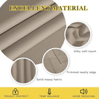 NICETOWN Door Curtain for Closet Doors 80 Inches Long 1 Panel, Blackout Doorway Curtain for Open Closet Bedroom, Room Divider Living Room for Privacy (Taupe, 1 Panel, 46W x 80L)