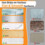 XL Picture Hanging Strips Heavy Duty, 40 Strips Damage Free Removal Picture Hangers for Wall, Sticky Hook & Loop Adhesive Strips for Poster/Picture/Home/Office, 20 Pairs/X-Large, Black