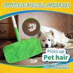 5 Pack Reusable 100% Chenille Mop Pads Compatible with Swiffer Sweeper, Wet and Dry Flat Swiffer mop Cover, 5 Pack Washable Swiffer Pads for Surface/Hardwood Floor Cleaning (Mop is Not Included)