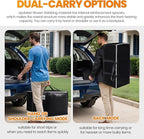 Heavy-Duty & Extra Capacity Moving Bags with Backpack Straps, Storage Totes with Double Zipper & Strong Handles, Packing Bags Alternative to Moving Boxes, Moving Supplies (6 Pack, Black)
