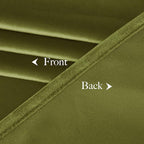 NICETOWN Moss Green Velvet Drapes 120 inch Long for Living Room - Room Darkening Thermal Insulated Noise Reducing Curtains for Film, Extra Long Drapes for Large Door Windows (2 Panels, 52 x 120),