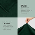 Utopia Bedding Fleece Blanket Queen Size Forest Green 300GSM Luxury Anti-Static Fuzzy Soft Microfiber Bed Blanket (90x90 Inch)