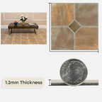 Nexus Self Adhesive 12-Inch Vinyl Floor Tiles, 20 Tiles - 12" x 12", Rustic Slate Pattern - Peel & Stick, DIY Flooring for Kitchen, Dining Room, Bedrooms & Bathrooms by Achim Home Decor