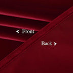 NICETOWN Red Velvet Blackout Curtains 84 inches Long 2 Panels for Bedroom, Thermal Wall Decor Soundproof Privacy Protection Panels for Home Theatre/Film Room/Stage (Rod Pocket Design)