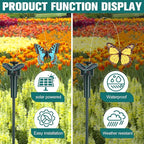 6 Pcs Solar Flying Moving Fluttering Waterproof Garden Stakes Decorations for Home Yard Pathway Garden Landscape Christmas Outdoor Indoor Centerpieces Gift Decorations (Butterfly)