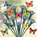 9 Pcs Solar Flying Moving Fluttering Waterproof Garden Stakes Decorations for Home Yard Pathway Garden Landscape Christmas Outdoor Indoor Centerpieces Gift Decorations (Butterfly)