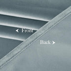 NICETOWN Velvet Curtains 84" Length for Bedroom, Stone Blue Room Darkening Velvet Curtains Thermal Insulated, Luxury and Thick Window Treatment, 52" Wide, 2 PCs