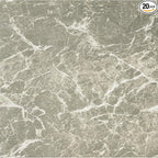 Nexus Self Adhesive 12-Inch Vinyl Floor Tiles, 20 Tiles - 12" x 12", Grey Marble - Peel & Stick, DIY Flooring for Kitchen, Dining Room, Bedrooms & Bathrooms by Achim Home Decor