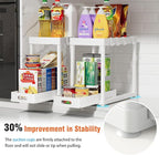 2 Pack Pull-Out Storage Organizers, Under Sink Organizer and Storage for Bathroom & Kitchen,Multi-Purpose Under Cabinet Organizers and storage Black