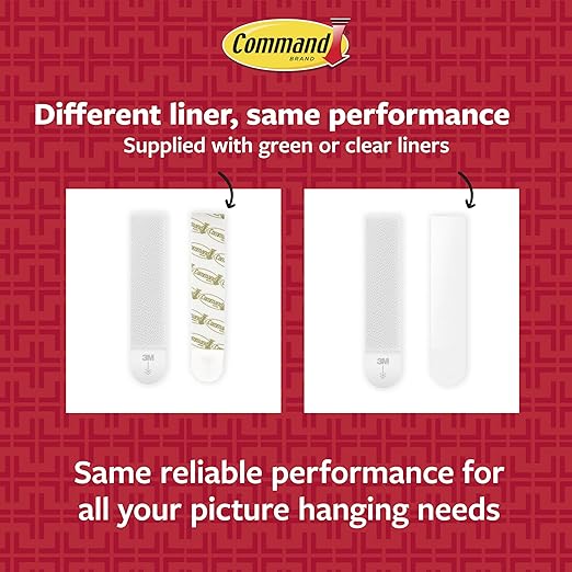 Command 20 lb XL 10 Pairs Heavyweight Picture Hanging Strips (20 Strips), Damage-Free Hangers for Picture Frames, No Tools Required, Ideal for Home Room Wall Decor, White Adhesive