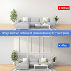 RELIANCER Peel and Stick Wall Molding Kit,30PCS Pre-Cut Door Molding Panels,3D Moulding Wainscoting Panel,Self Adhesive Walls Moulding Trim,Wall Modular Frames for Interior Walls Decor Home Bedroom