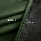 NICETOWN Olive Green Velvet Blackout Curtains 80 inch Long for Bedroom - Super Soft Luxury Window Treatments for Living Room, 52" Wide Each Panel, 2 Panels