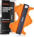 Saker Contour Gauge Profile Tool- Adjustable Lock-Precisely Copy Irregular Shape Duplicator (Unlimited Connection)