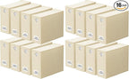 SpaceAid 16 Pack Bed Sheet Organizers and Storage, Foldable Sheet Organizer for Linen Closet, Sheets Set Folder Keeper with Window XL (Queen & King Size) Bedding Container (Beige, 16 Pack)
