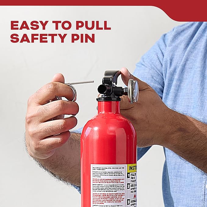 Kidde, FA110G, Multi Purpose Fire Extinguisher for Home, Office, Dorm, Residential, 1A10BC