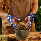 Trifabricy Gardening Gloves for Women, Breathable leather Garden Gloves with Grip, Thorn-Proof Puncture-Resistant Work Gloves
