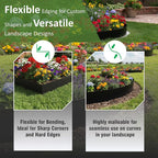 40"x10" Metal Landscape Edging, 6-Pack (20ft Total) – Rustproof Galvanized Steel Garden Border, Lawn & Flower Bed Edging, Decorative Hammer-in Outdoor Landscaping Border for Yard, Pathways & Driveways