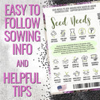 Seed Needs Borage & Chives Seeds for Planting Fresh Kitchen Herbs - Non-GMO Heirloom & Untreated Perennial Herb Seed to Plant a Culinary Garden Indoors or Outdoors (2 Packs)