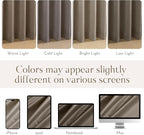 NICETOWN Taupe Velvet Curtains 84 inches Long - Blackout Curtains for Living Room, Thermal Insulated Cat Proof Panels Soft Luxury Home Decor for Bedroom, W52 x L84, 2 Panels